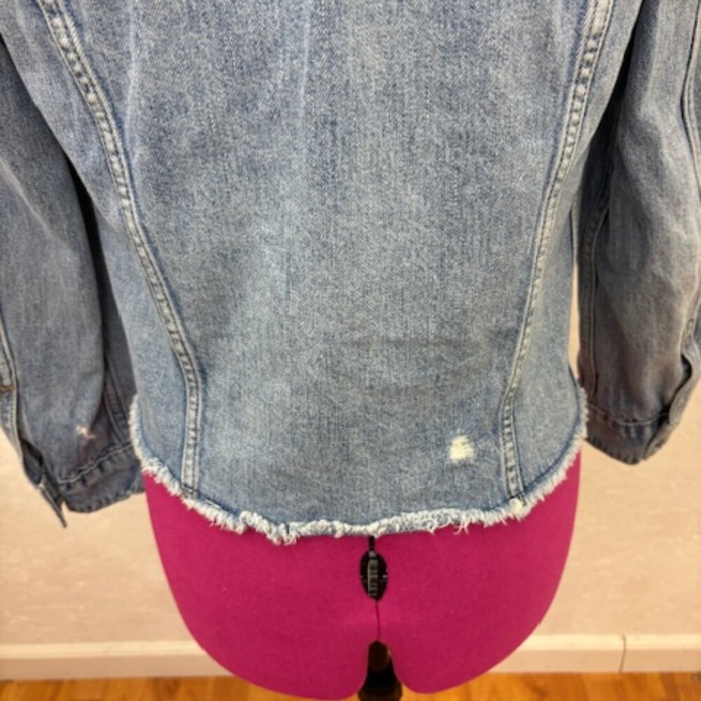 Lucky Brand Tomboy Trucker Jean Jacket, Small Petite - Picture 7 of 7